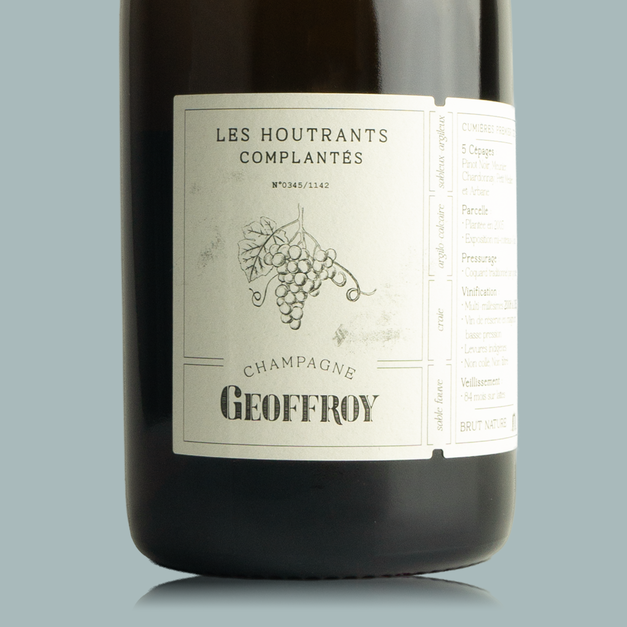 René Geoffroy Lieu-Dit "Les Houtrants complantés" Premier Cru Brut Nature