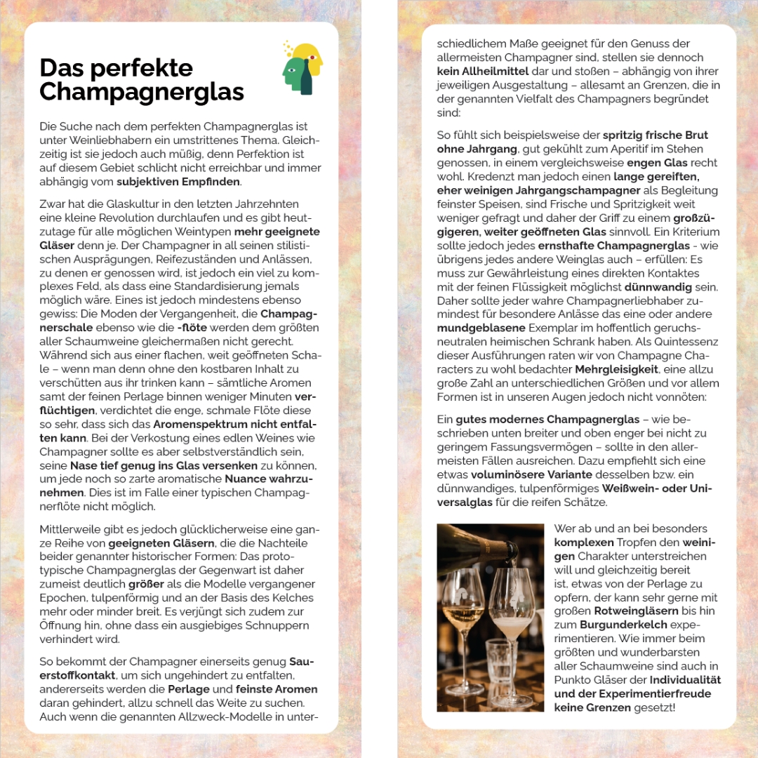 Information "The perfect Champagne Glass"