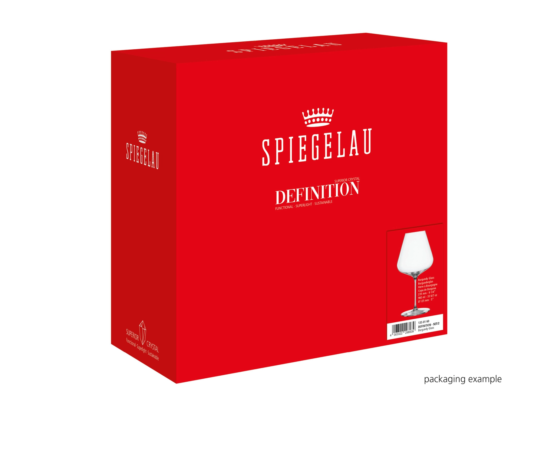 Spiegelau - Definition - Burgundy glasses - set of 6 in a gift box