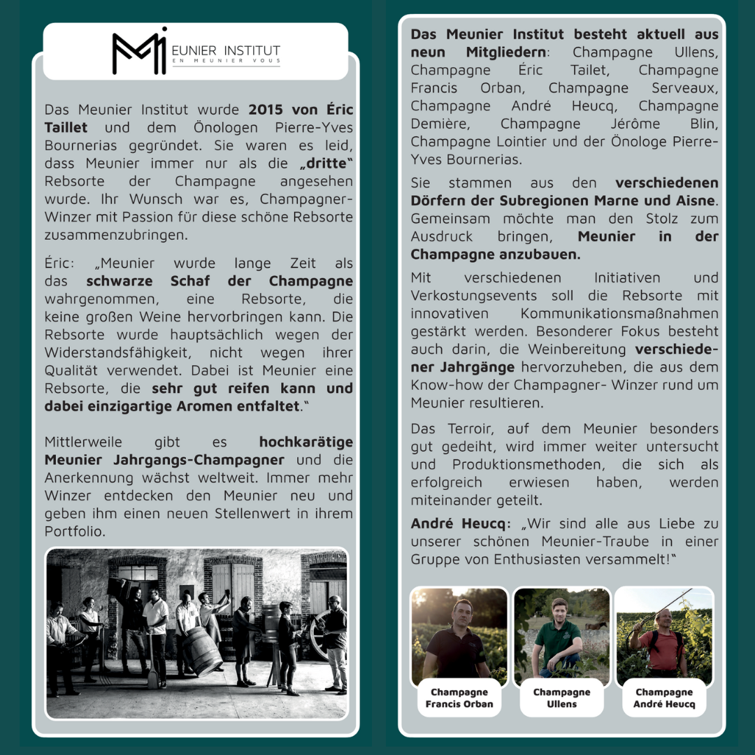 Information Card Meunier Institute