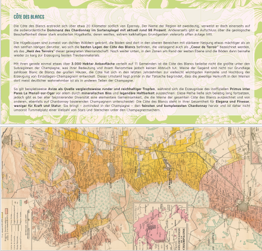 Region Map Côte des Blancs