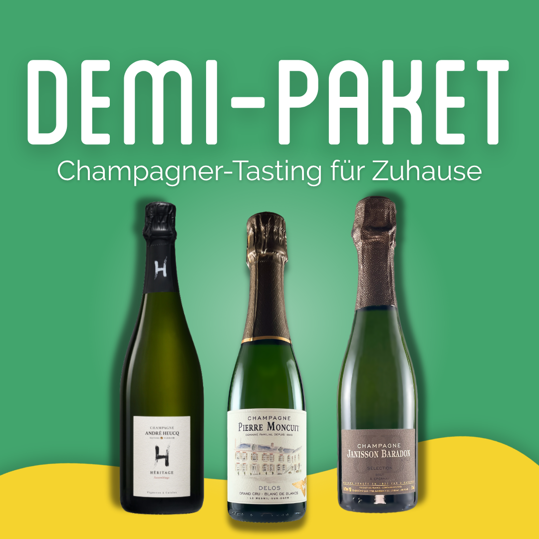 3er Paket "Champagner-Tasting für Zuhause" - Halbe Flaschen