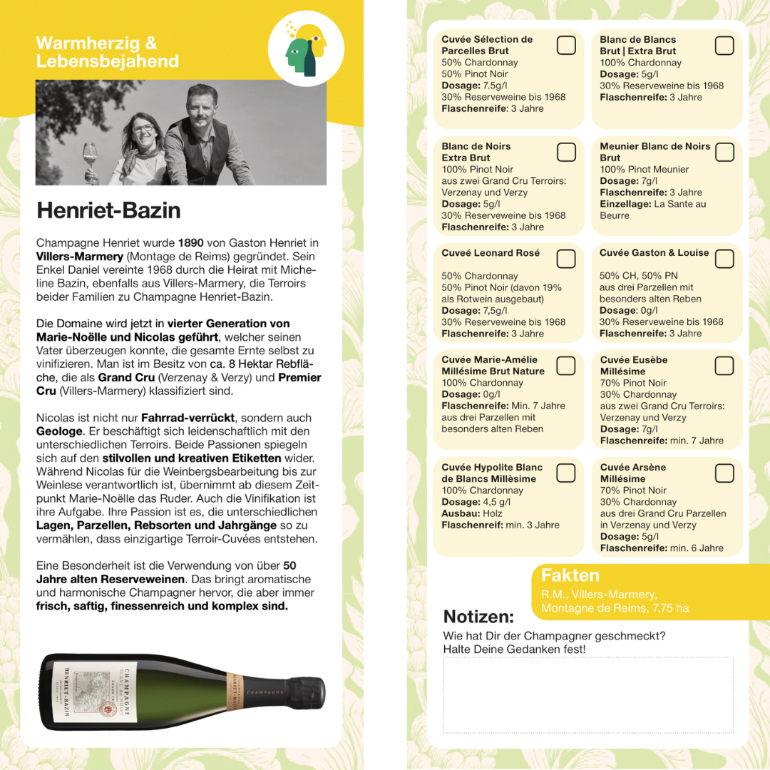 Producer Information Henriet-Bazin Producer Information Henriet-Bazin