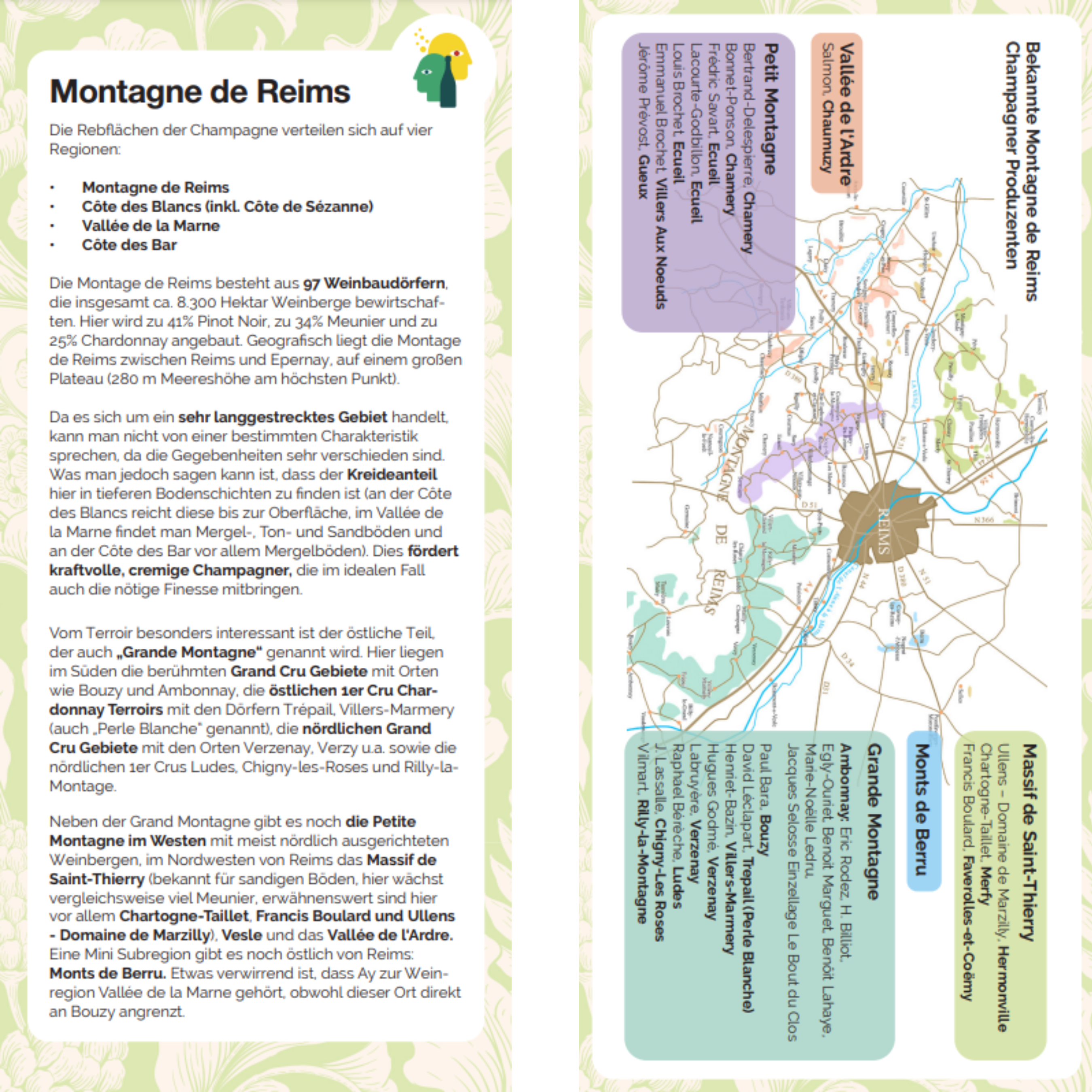 Regionenkarte Montagne de Reims