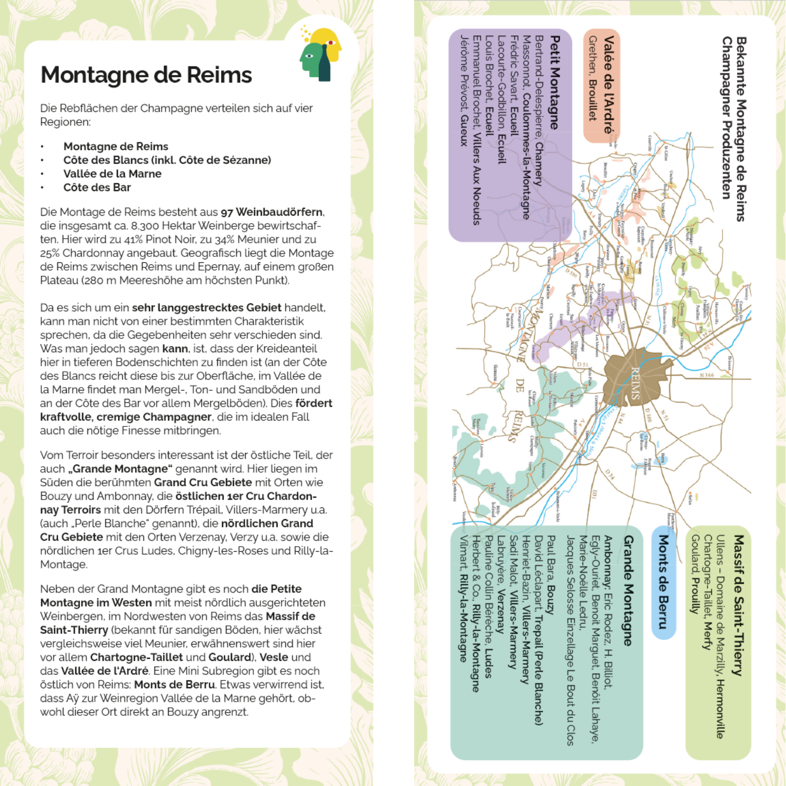 Region Map Montagne de Reims