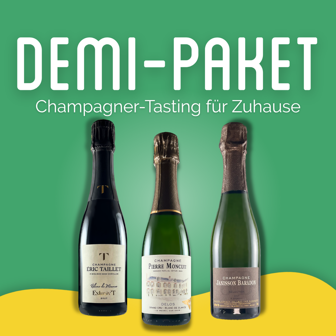 3er Paket "Champagner-Tasting für Zuhause" - Halbe Flaschen