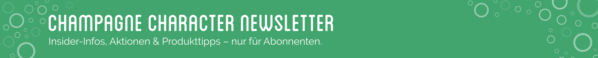 Champagne Character Newsletter