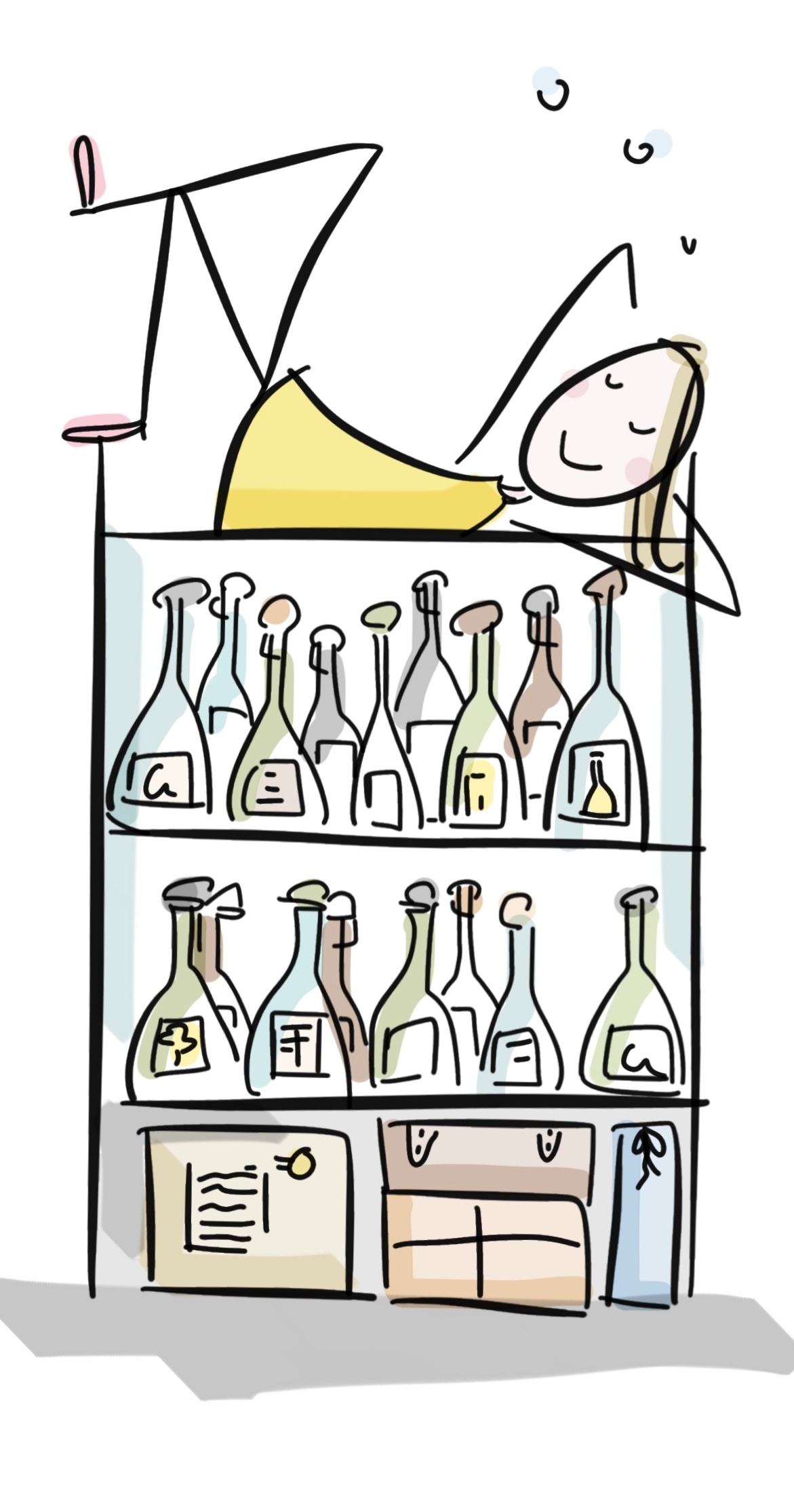 Gruß- und Glückwunschkarte von Ariane Sailer, Münchner Illustratorin