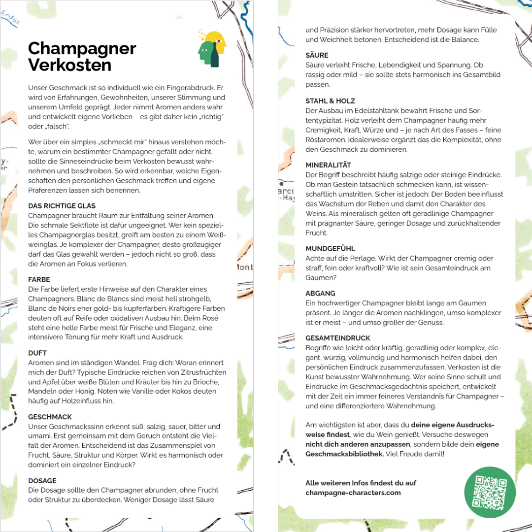 Information on how to taste Champagne