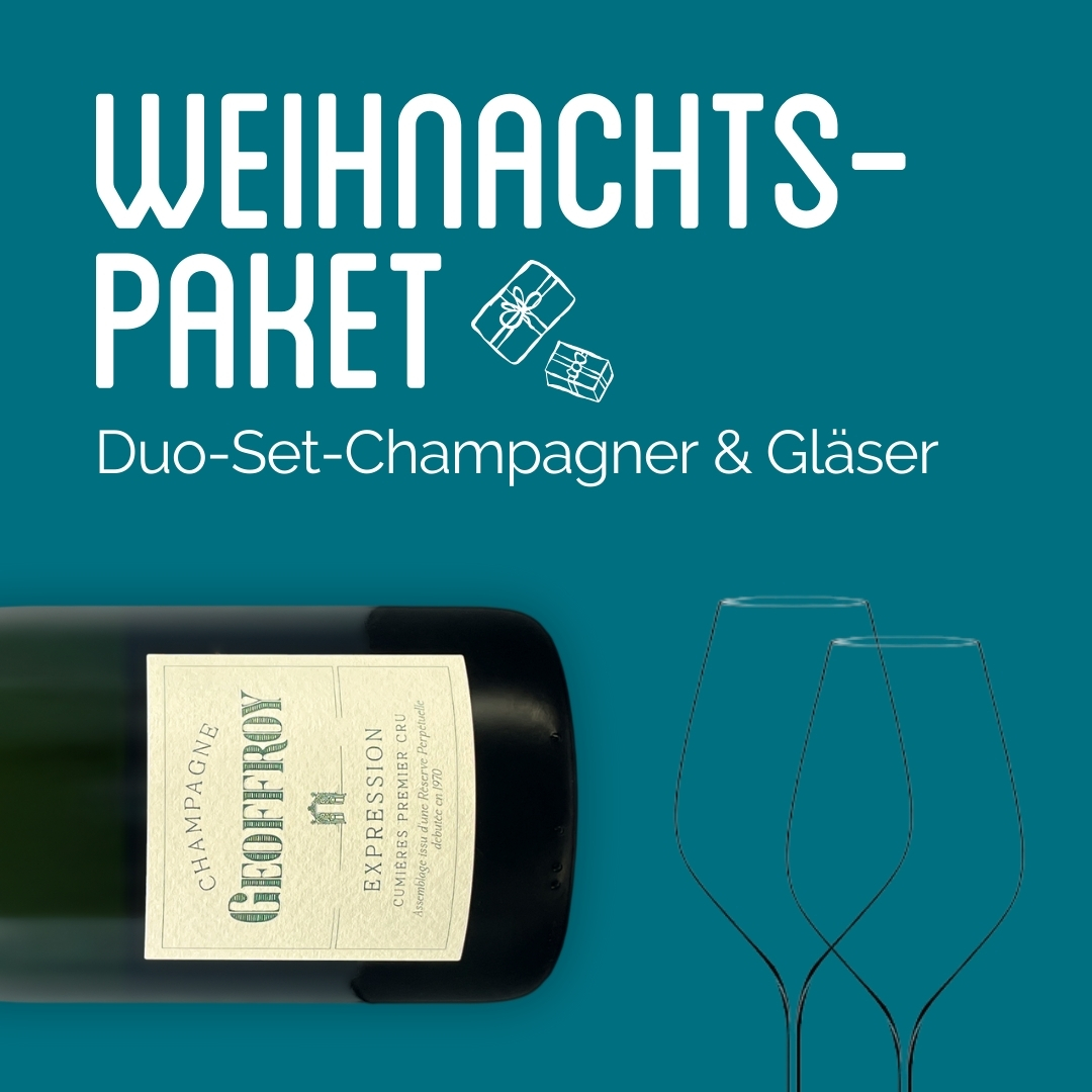 Duo-Set Champagner & Gläser