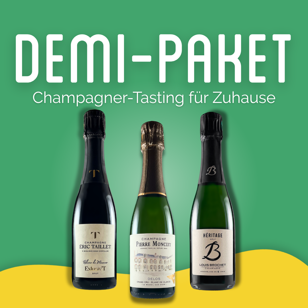 3er Paket "Champagner-Tasting für Zuhause" - Halbe Flaschen
