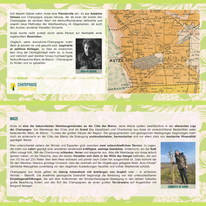 Avize Regionenkarte Avize