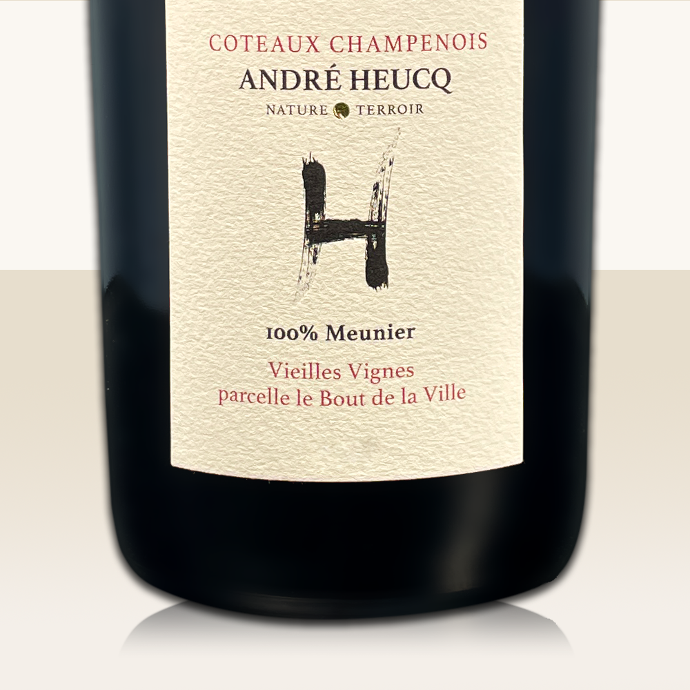 Heucq_Champenois_Bout_de_la_Ville_16_Ausschnitt André Heucq (Still wine) Coteaux Rouge V.V. Bout de la Ville Meunier 2016