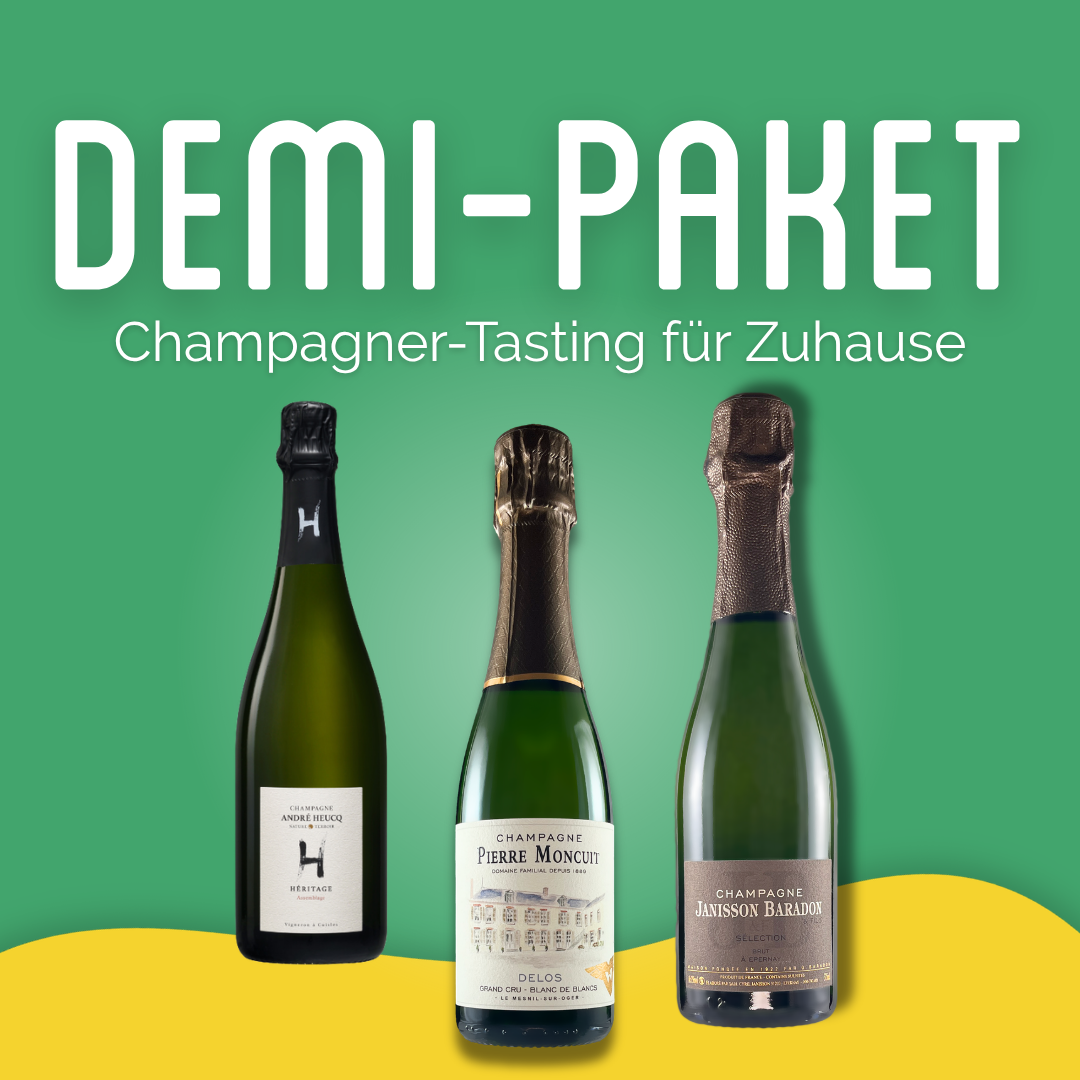 3er Paket "Champagner-Tasting für Zuhause" - Halbe Flaschen