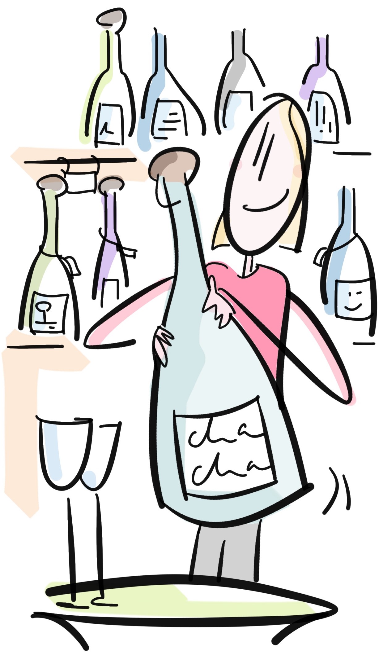 Gruß- und Glückwunschkarte von Ariane Sailer, Münchner Illustratorin